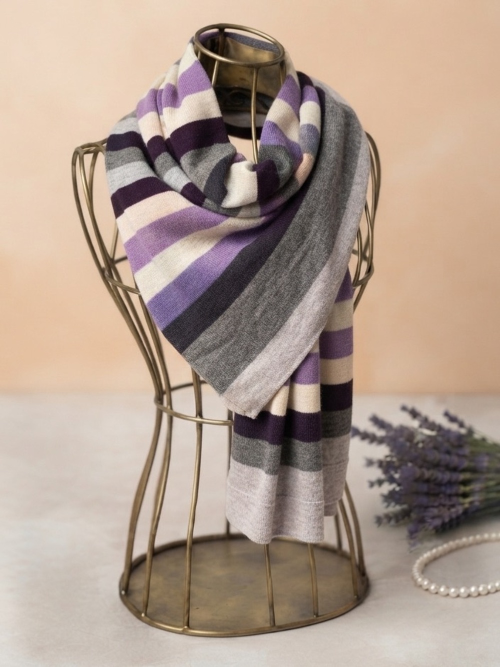 Tommy Hilfiger Striped Oversized Scarf/Wrap